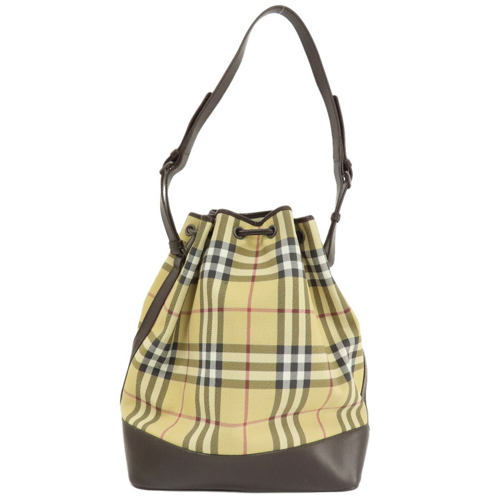 Burberry Tote Check Bag Nova Black